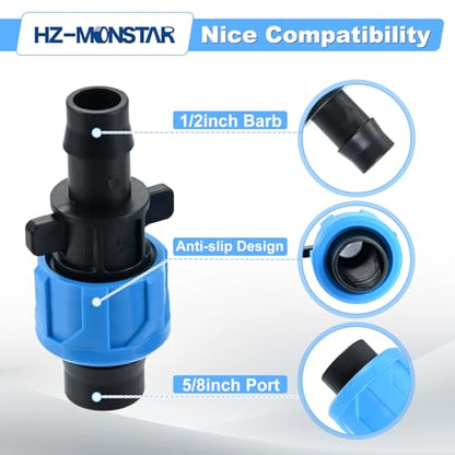 50Pcs Drip Tape Connector, Drip Tape Irrigation Fittings