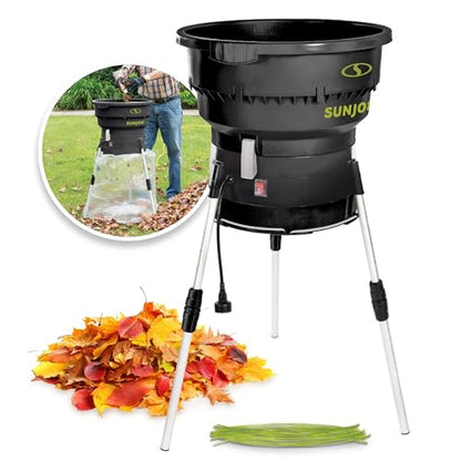 Sun Joe Corded Leaf Mulcher Shredder with Adjustable Control Dial, 8,000 RPM, 13-Amp Motor - Portable Electric Mulching and Shredding Machine for Lawn Care, SDJ616 - style: 13-Amp