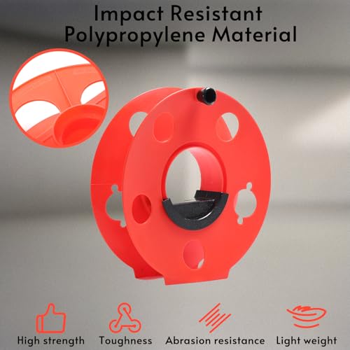 Homeon Wheels 100 ft Extension Cord Storage Reel, Impact-Resistant - style: Cord reel