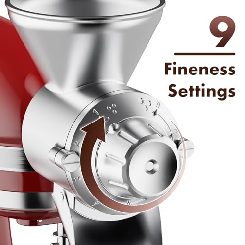 InnoMoon Metal Grain Mill Attachment for KitchenAid Stand Mixer