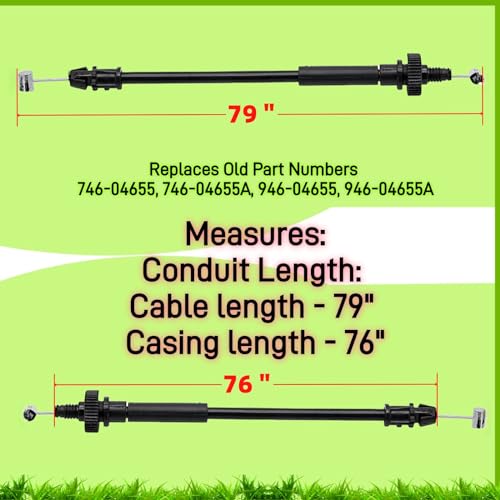 946-04655A Drive Control Cable Replaces 946-04655 Speed Selector Cables - size: 946-04655A