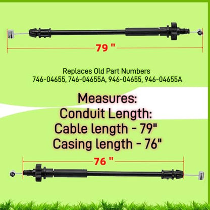 946-04655A Drive Control Cable Replaces 946-04655 Speed Selector Cables - size: 946-04655A