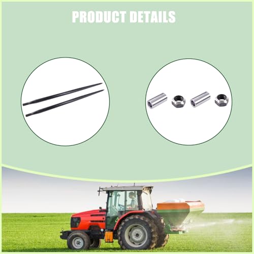 ALL-CARB 2pcs 49 Hay Spear 4500lbs Capacity for Buckets Tractors Loaders
