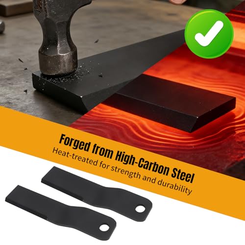 Skid Steer Brush Hog Cutter Blades 12.7mm Thick Spring Steel 2PCS