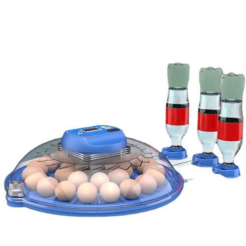 JUJOJB 12-Egg Incubator with Automatic Turner and Temperature Control - color: Blue