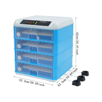 240 Eggs Incubator, Intelligent Digital Hatcher Machine with Adjustable Temperature & Humidity, Automatic Egg Rotating Incubator, Dual Fan, for Chicken Duck Goose Quail Eggs - size: 240 Eggs