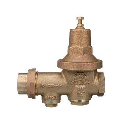 Zurn Wilkins 114-600XLHR 1-1/4" 600XL Pressure Reducing Valve with spring range from 10 PSI to 125 PSI, factory set at 50 PSI - size: 1.25 Inch
