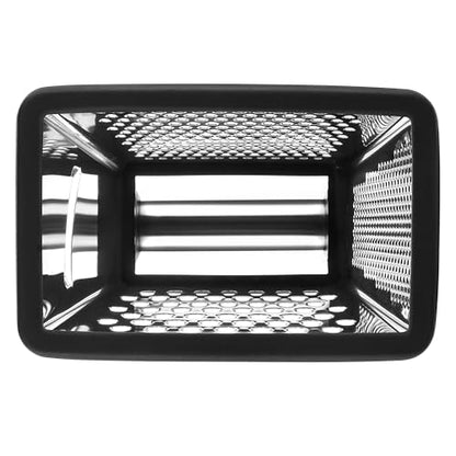 Spring Chef Stainless Steel XL Cheese Grater for Kitchen, Black - color: Black