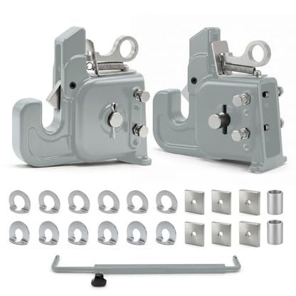 2026 Upgraded Cat 1&2 Tractor Easy Change Quick Hitch System, 3-Point Hitch - color: Gray