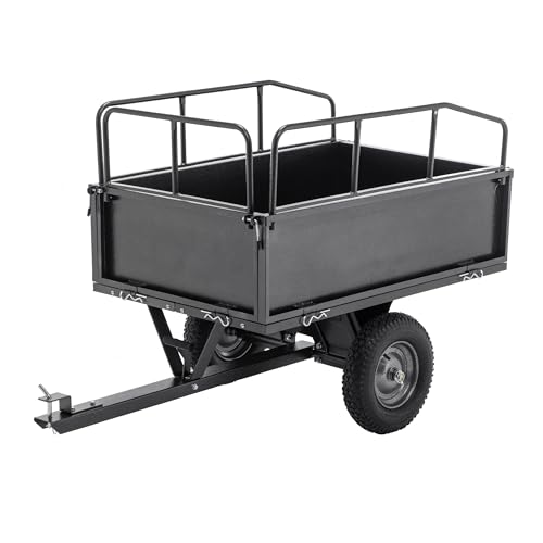 600LBS Steel Dump Cart, 17Cu.Ft.