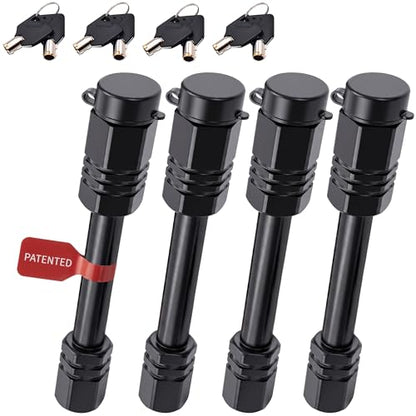 Vehiclex 4-Pack Keyed-Alike Trailer Hitch Pin Locks for 2" & 2.5" Receivers - size: 4 Set keyed alike 2"-2.5" receiver