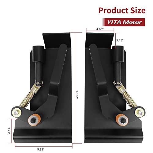 YITAMOTOR 3/8" Skid Steer Mount Plate Attachment & Quick Attach Adapter - size: 3/8 Inch