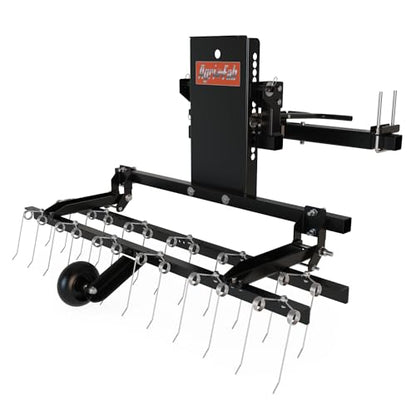 Agri-Fab 48 in Zero Turn Riding Lawn Mower Front Mount Dethatcher with 24 Spring Tines and Anti-Scalp Wheels