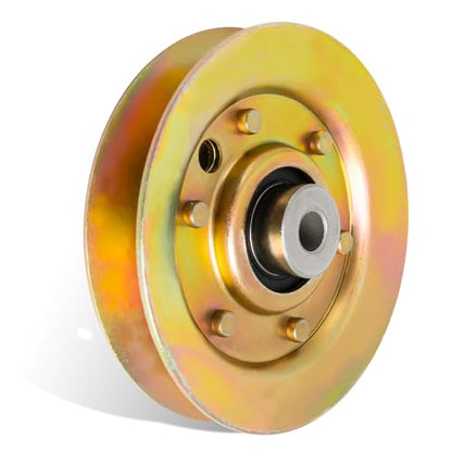UP2WIN 756-0487 Idler Pulley Compatible with Toro Bronco 14 Commando 800 Groundsmaster 120, V-Idler Pulley Compatible with Snapper 25065 25065S 25066 25066S, Replace 1-1029 95-7668 756-1208 7011029 - size: 756-0487_1pc