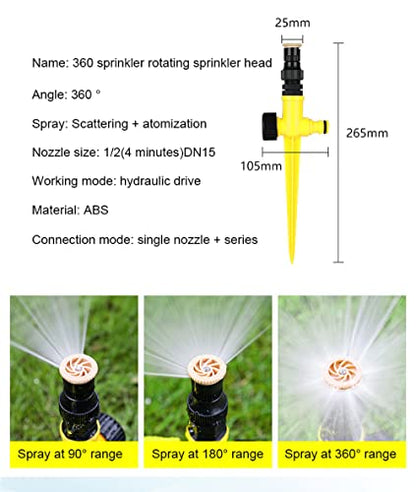 360° Rotation Auto Irrigation System Garden Lawn Sprinkler Patio - color: 1 PCS
