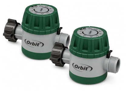 2-Pack Orbit 62034 Mechanical Watering Hose Timer, Colors May Vary (2, Green) - color: Green