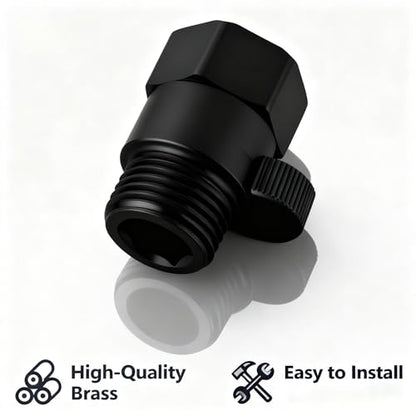Shower Flow Control Valve G1/2 IPS Black - color: Matte Black