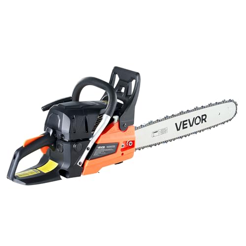 VEVOR Gas Powered Chainsaw 20 inch 62CC 3.8 HP 2 Stroke Engine Gas Chainsaw - size: 62CC-20inch