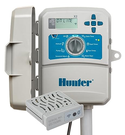 Hunter Hydrawise X2-800 8 Station Hydrawise Controller Bundeled with Wand WiFi Module X2 8 Zone Outdoor or Indoor Smart Internet X2800 Irrigation Timer