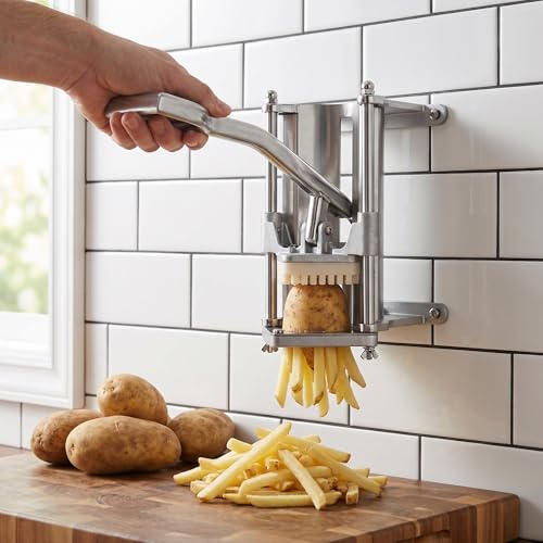tonchean French Fry Cutter, Wall Mount or Fixed Counter