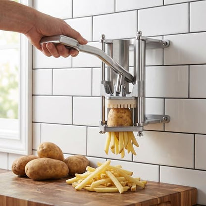 tonchean French Fry Cutter, Wall Mount or Fixed Counter