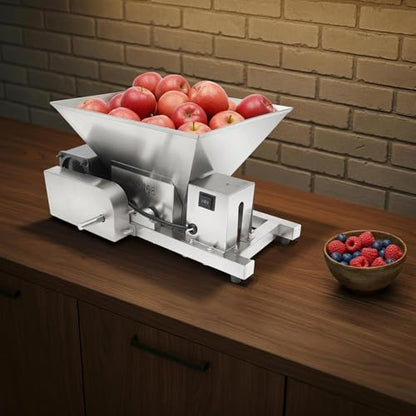 Electric Fruit and Bread Crusher, 4L Stainless Steel Grinding Machine