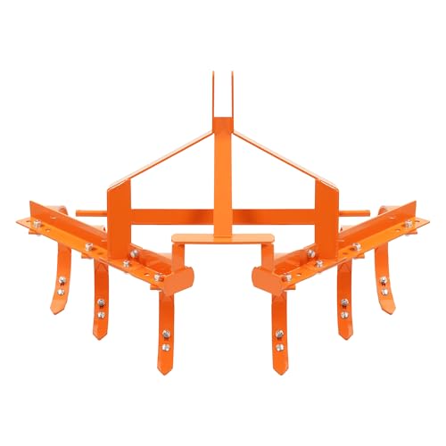 3 Point Cultivator for Category 1 Tractors 25-35 HP with 6 Spring Shanks