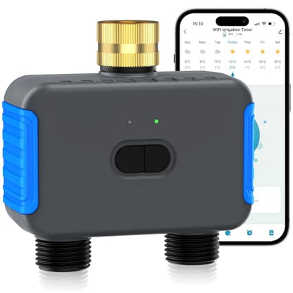 WiFi Sprinkler Timer, Smart Bluetooth Hose Timers - size: 2 Outlet