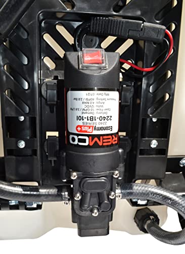 Workhorse Sprayers LG05SSG2 Rechargeable Spot Sprayer - White Portable Sprayer with Wheels, Vertical & Horizontal Stream Range, 5 Gallon Tank