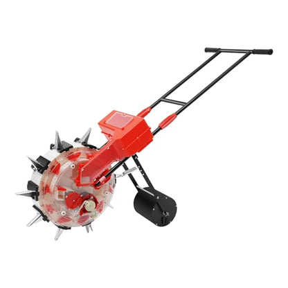 Portable Hand-Push Seeder 10 Mouth Walk-Behind Maize Soybean Planter - size: 10 Nozzles