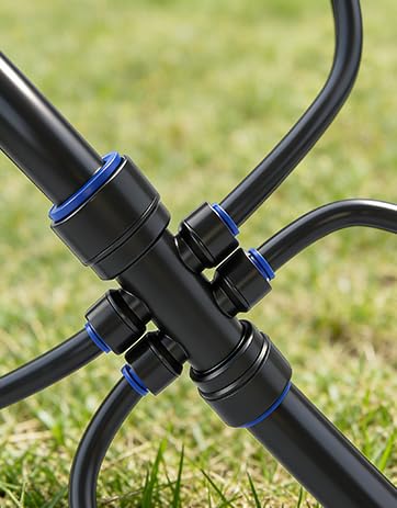 40FT Main tube1/2 Drip Irrigation System Kit with 40 Adjustable Nozzles - size: Drip 40 Nozzles+237FT All Quick-connect