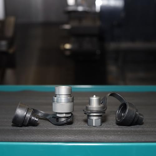 1/4" High-Pressure Hydraulic Quick Connect Coupler Set - 10,000 PSI - 1/4" NPT Thread - size: 1/4" Body