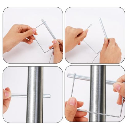 3pcs 5/16"x4" Trailer Hitch Coupler Pins with Anti-Loss Cable