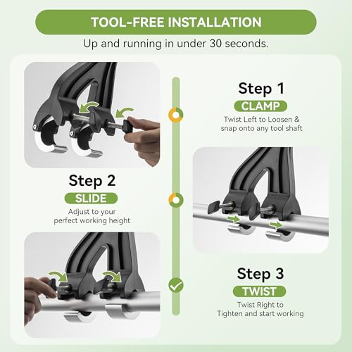 Back Saver Handle for Weed Eater,String Trimmer,Snow Shovel,Rake - size: Trimmer Handle-1 Pack