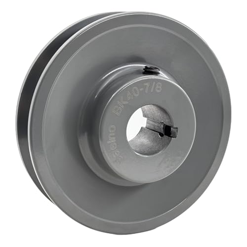 BK40-7/8 Sheaves,v Belt Pulley 7/8 inch bore 3.95" OD,Motor Pulley Cast Iron for A AX B BX 4L 5L V-Belts,BK4078 Pulley