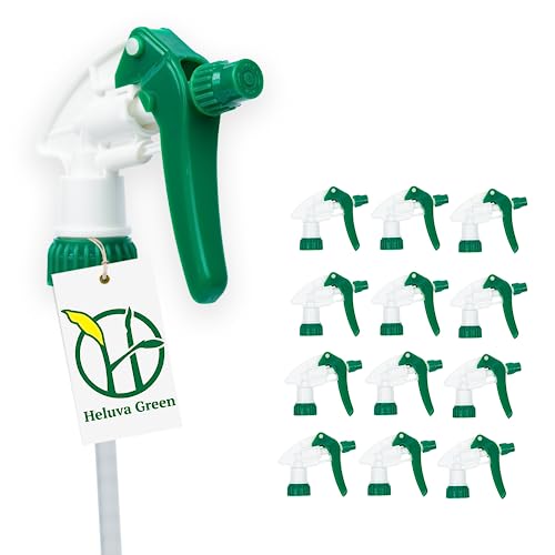 Heluva Green Spray Bottle Nozzle Replacement Tops, Green 13 Pack - color: Green, size: 13 Pack