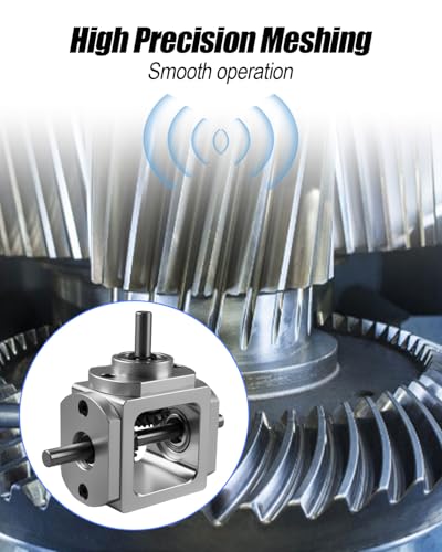 90 Degree Right Angled Bevel Gear Box 1:1 Forward Dual Output Shaft 6mm