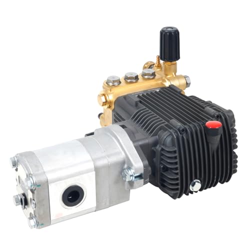 Canpump CE 3030 HY: 3000 psi @ 3 US gpm Pressure Washer Pump Assembly with Hydraulic Motor, External Unloader (Easily Replaceable) - style: Pump & Motor | CE 3030 HY