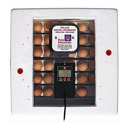 Farm Innovators Model 2450 Pro Series Digital Circulated Air Egg Incubator with Automatic Egg Turning and Humidity Control, 41 Egg Capacity