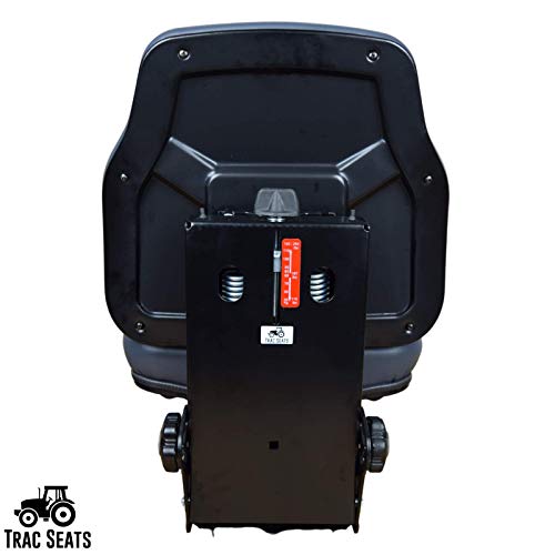 TRAC SEATS Black Suspension Seat for John Deere 5045E 5055E 5065E 5075E Tractor