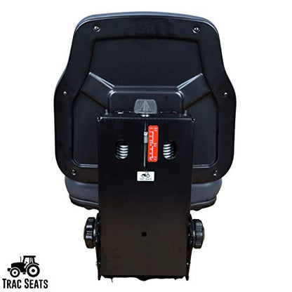 TRAC SEATS Black Suspension Seat for John Deere 5045E 5055E 5065E 5075E Tractor