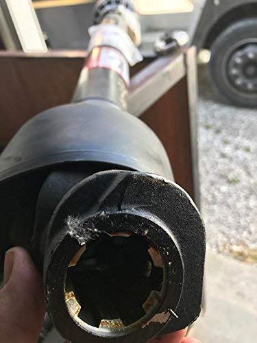 Replacement 40.4" Collapsed Length Finish Mower PTO Shaft with 1-3/8" X 6 Spline Yokes the Tractor and Implement Ends