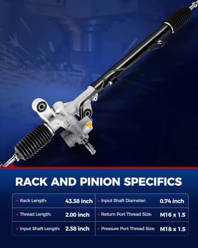 KAX 26-2746 Hydraulic Power Steering Rack and Pinion Assembly - size: 26-2746