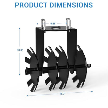 32" Heavy-Duty Disc Plow Harrow - Two Pack Disc Plow, ATV/UTV Tow-Behind with 2" Hitch