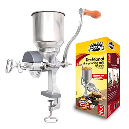 Corona Manual Grain Mill, Molino para Moler Maiz, Cast Iron Grinder