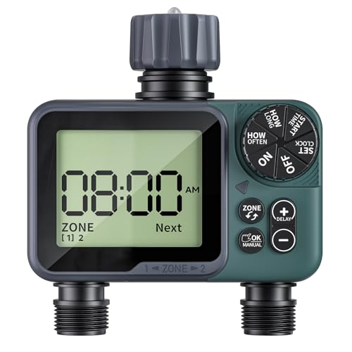 Sprinkler Timer, Programmable Hose Timer for Automatic Watering - size: 2 Outlet