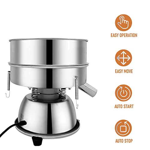Sidasu Automatic Sieve Shaker Machine,Vibrating Sifter with 10&60 Screens - size: Sifter Machine(10+60 mesh)