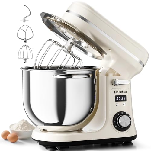 Neretva Super Stable Stand Mixer with Low Noise Operation, 6.34 QT Capacity