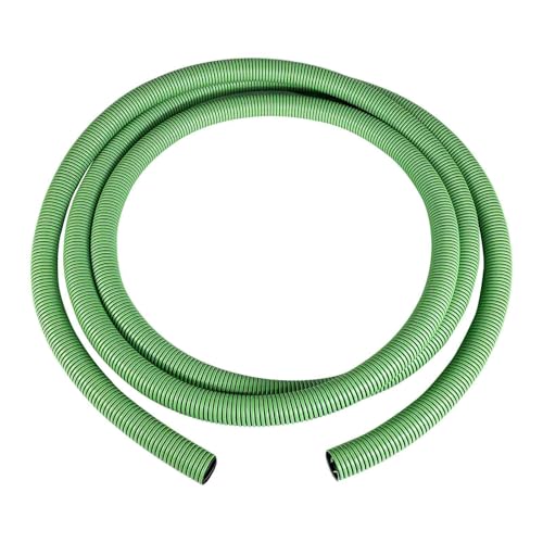 Gloxco Heavy Duty Tiger Green EPDM All Weather Suction Hose, Black Tube, Lime Green Helix, Full Vacuum Suction Rating, 2" Inside Diameter, Made In USA, 33 ft Length - size: 2" x 33 Ft
