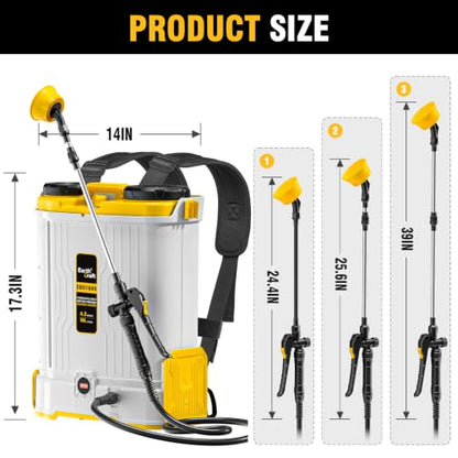 4.2 Gal Backpack Sprayer for DeWalt 20V Battery (Tool Only) - size: 4.2GAL